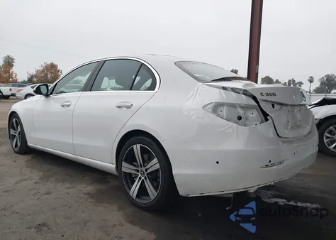 2024 Mercedes-Benz C 300 z USA, uszkodzony, nr VIN W1KAF4HB7RR218094